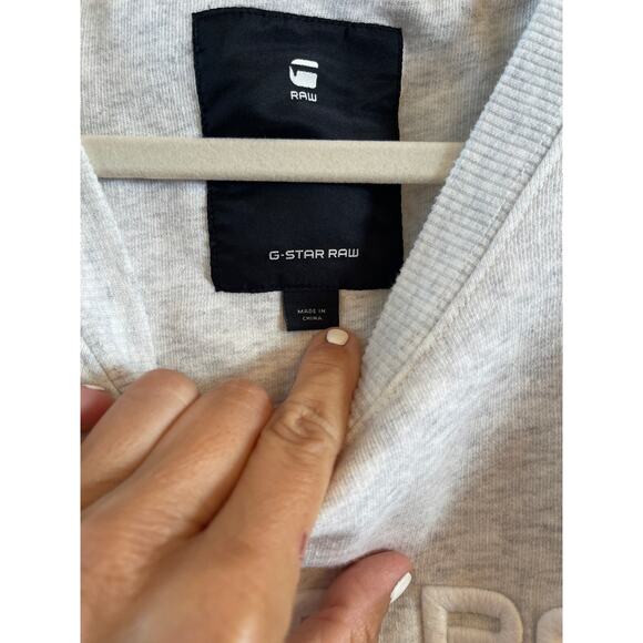 G Star Raw quilted sleeve crewneck sweatshirt size extra large - Picture 4 of 9